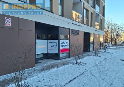widok bloku i lokalu