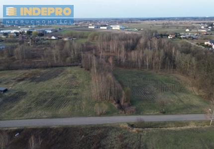 widok na działkę z góry